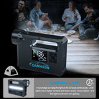 5 in 1 Car Jump Starter with air Compressor Portable Flashlight