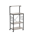 Kitchen Bakers Rack on Wheels16D x 24W x 50H Inches