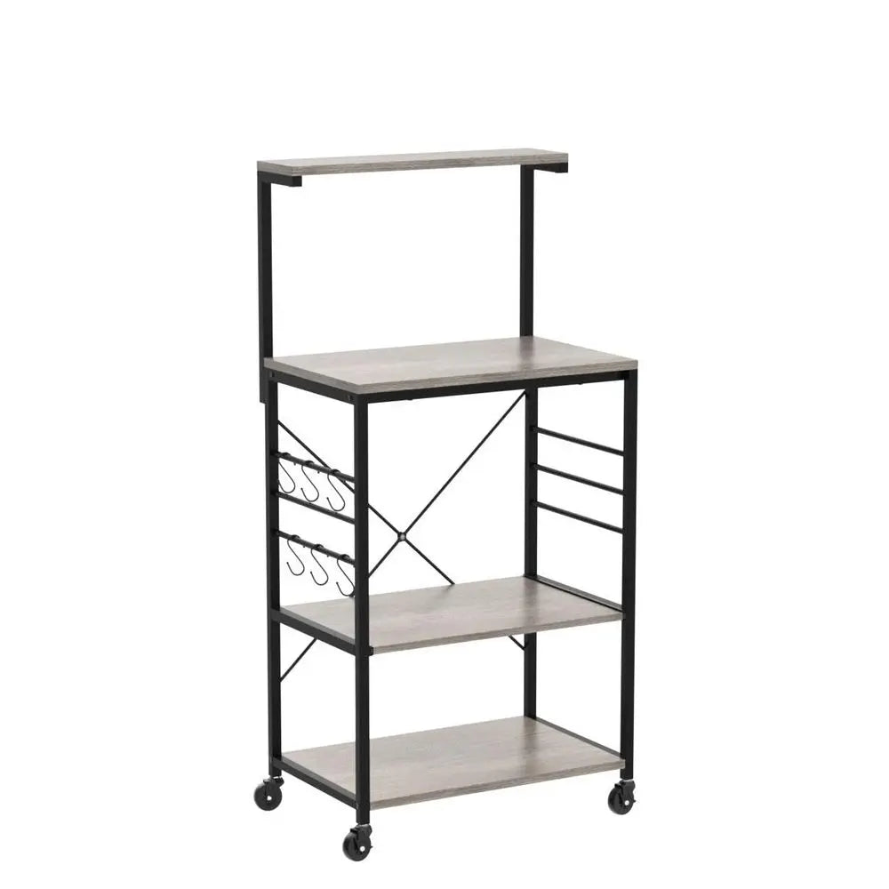 Kitchen Bakers Rack on Wheels16D x 24W x 50H Inches