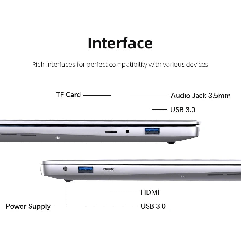 14.1" Ultra Slim Windows 11 Pro Laptop