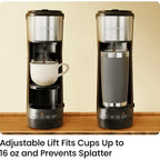 Single Serve Coffee Maker, Compatible with K-Cup Pods and Ground Coffee, Brew 6 to 12oz Cup
