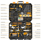 228Pcs Combination Tool Kit with Plastic Toolbox Storage Case