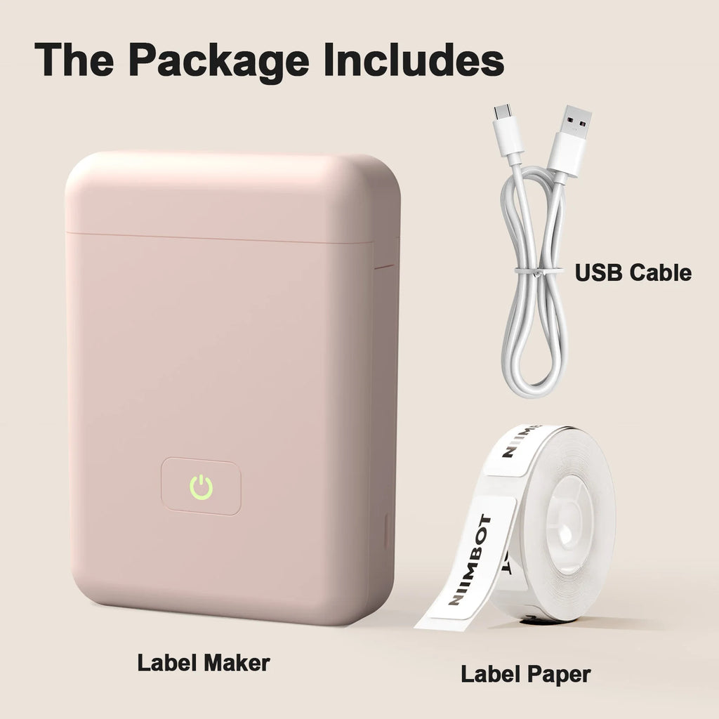Label Maker Machine with Self-adhesive Sticker for School Home Office Organization