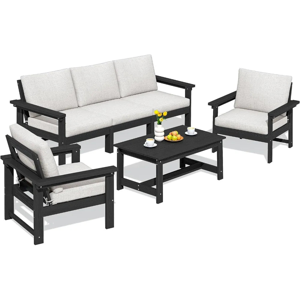 6-Piece Sectional Outdoor Furniture Set, All Weather