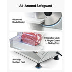 Electric Deli Slicer Machine with two SUS420 Blades Home Food-Slicer