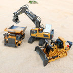 11Channel Remote Control Excavator Alloy and Plastic RC Construction Equipment for Kid