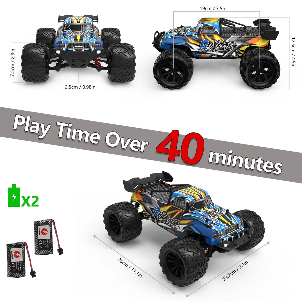 Remote Control Car Off Road 4x4 RC High Speed Buggy Truck Super Brushless 40KM/H Fast Drift Racing Toy Kids Adults