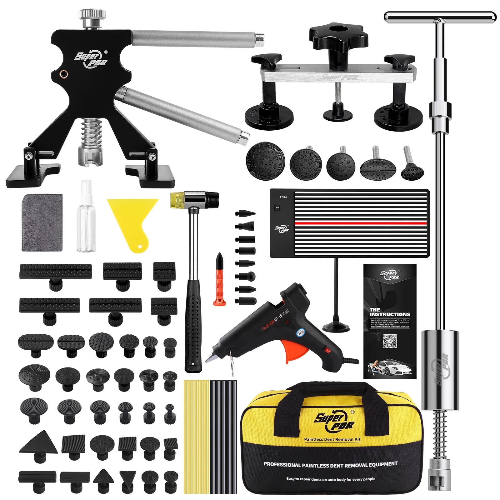 Hail Dent Removal Kit Dent Repair Tool Professional Paint-free Dent Repair Tool Suction Cup Dent Puller Tool Set