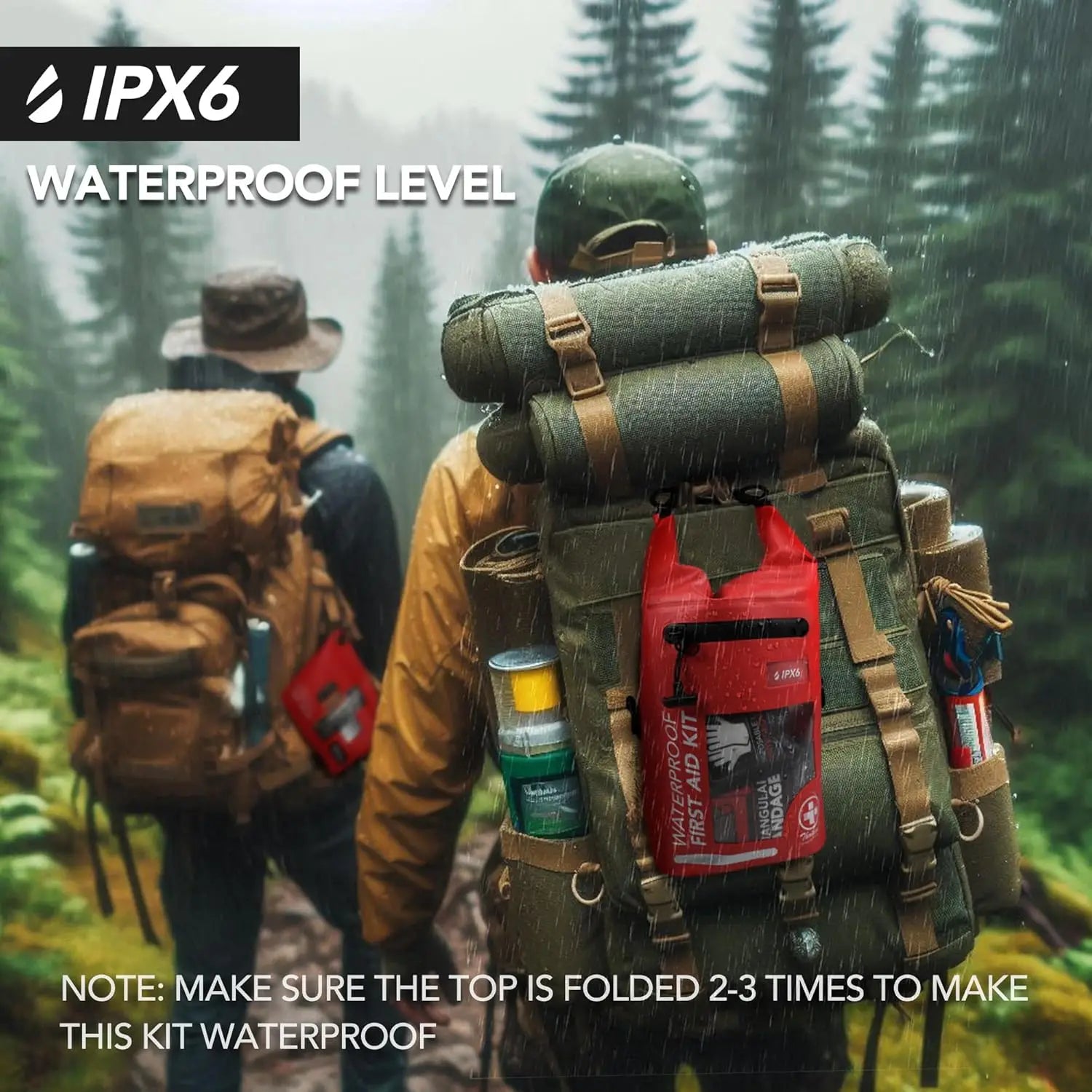 250-Piece Waterproof First Aid Kit with Reflective Dry Bag for Boating, Camping, Fishing & Outdoor Emergencies