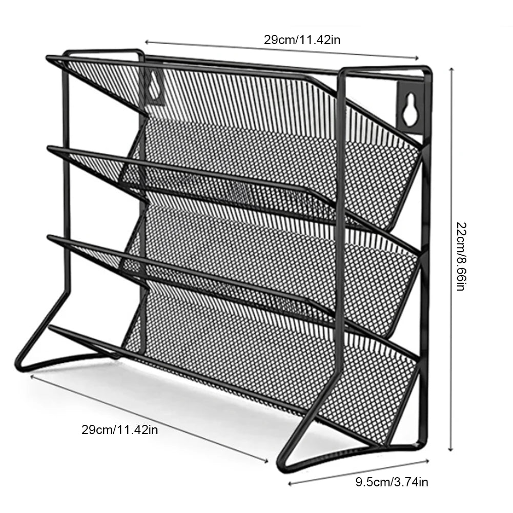 4 Tier Carbon Steel Pantry Organizer Stand for Home Kitchen