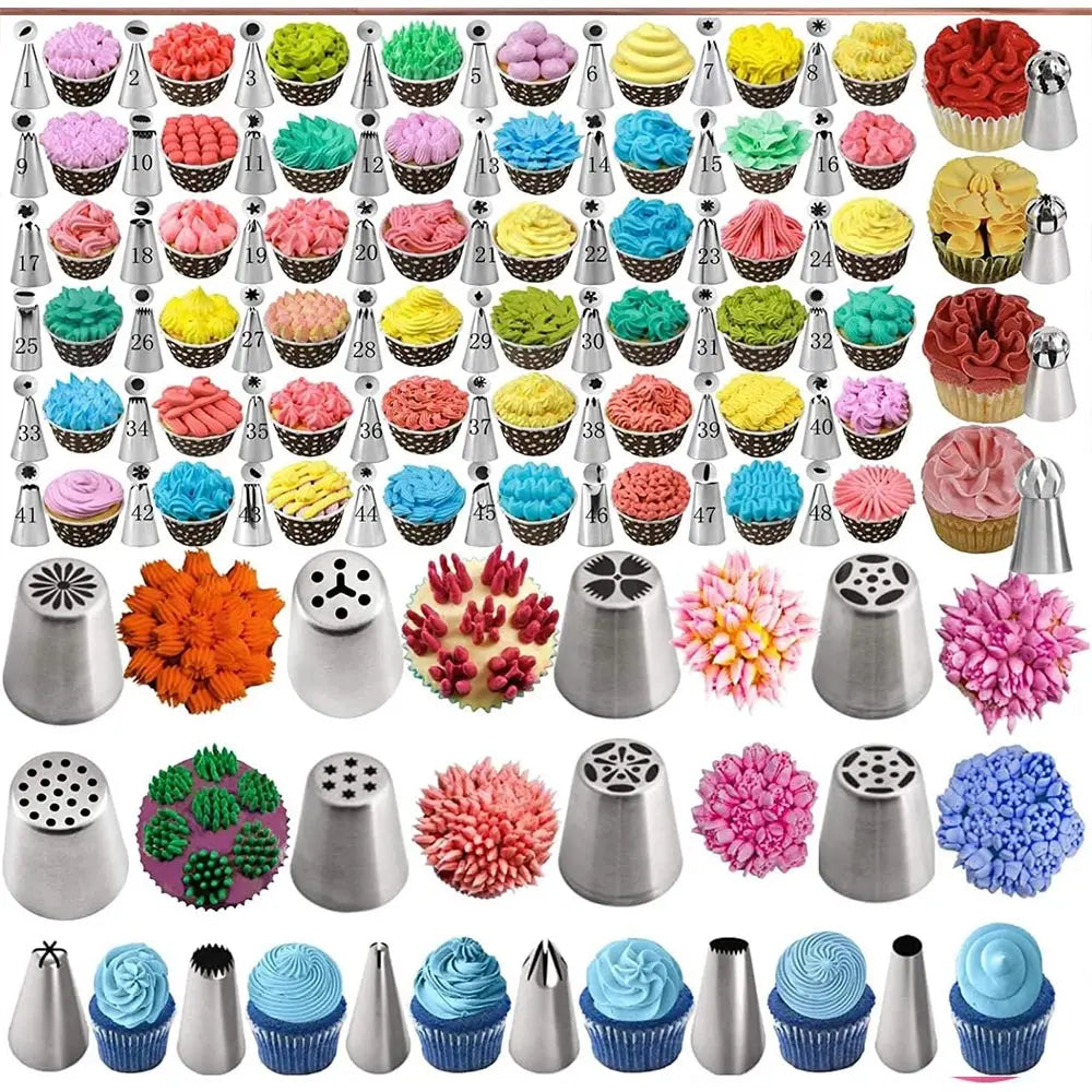 359pcs Cake Decorating Supplies Set, with 66 Tip Baking Set, Piping Bags and Beginner Set