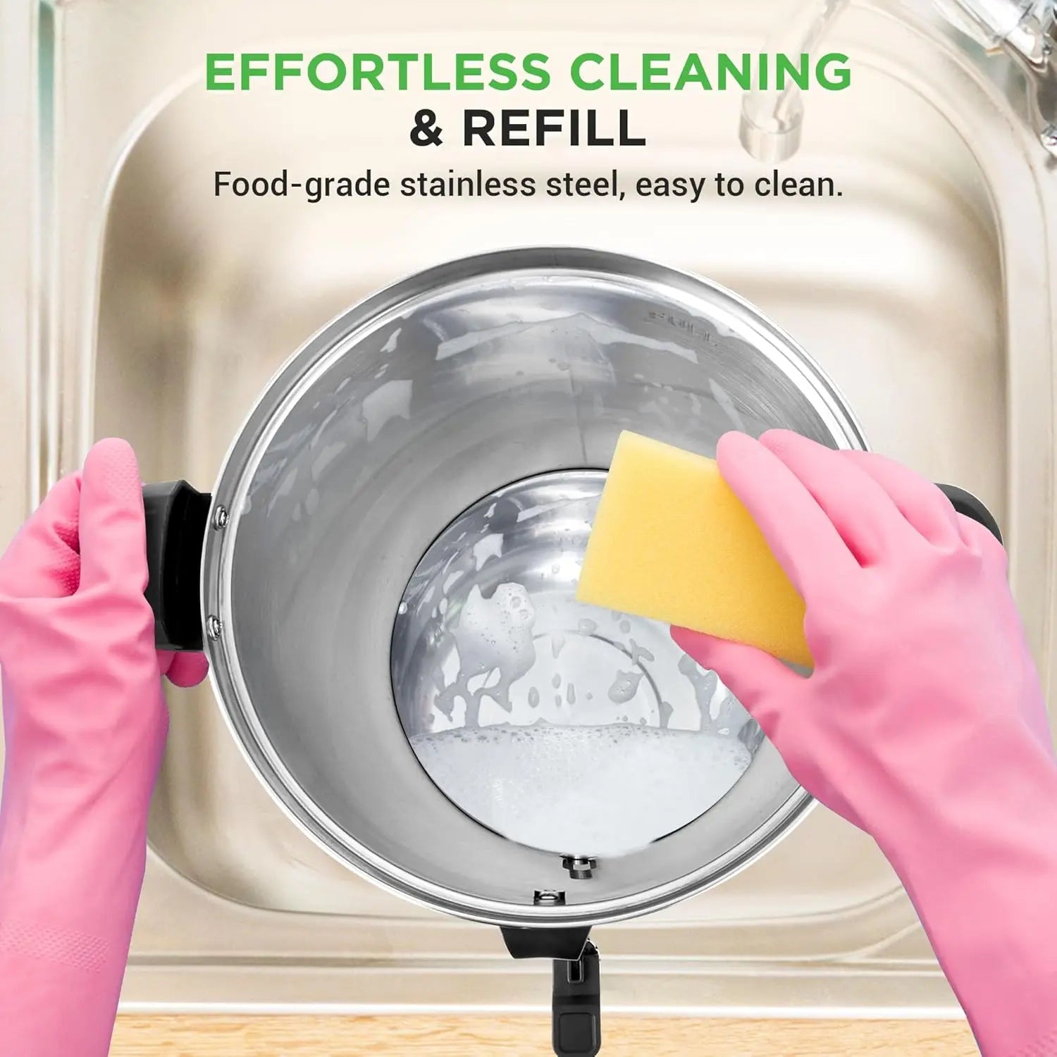 13L Electric Hot Water Dispenser with Safety Lock, Non-Drip Tap, Warm Function, Stainless Steel