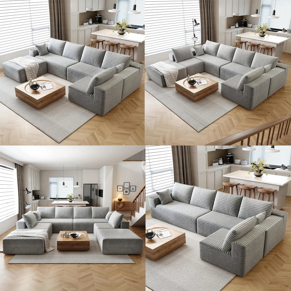 Cloud Module sofa, a sofa set that can be easily assembled in the living room