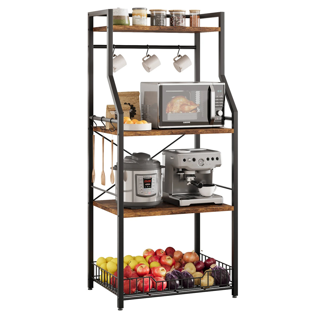 Kitchen Bakers Rack, Utility Storage Shelf