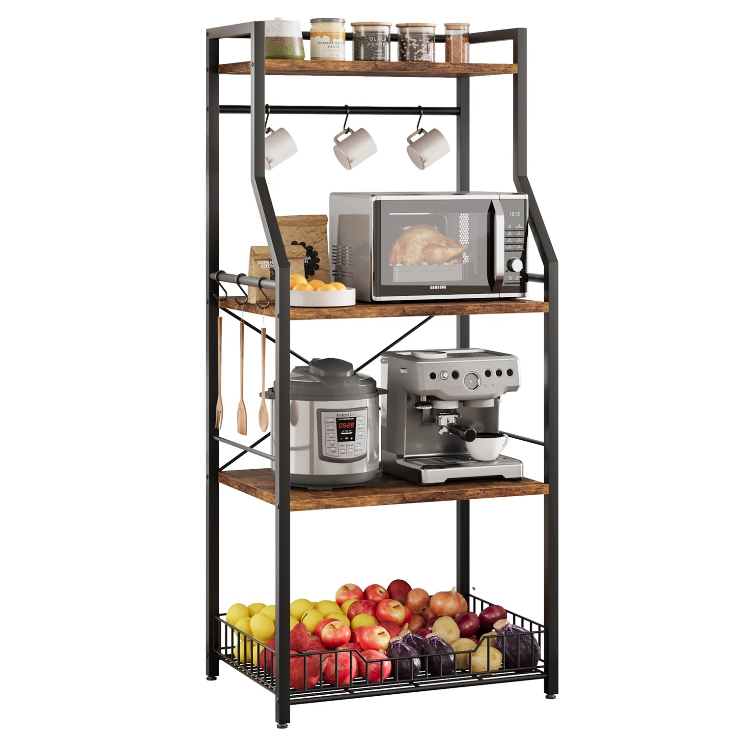 Kitchen Bakers Rack, Utility Storage Shelf