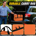Car Emergency Kit with Jumper Cable, First Aid Kit Safety Assistance Tools for Travel Camping Outdoor Cars Truck SUV RV, Roadside Essentials with Flash Light