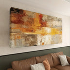 Modern Horizontal Abstract Art Deco Canvas Poster