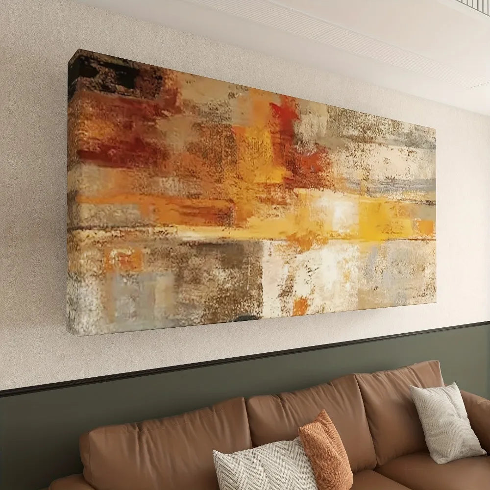 Modern Horizontal Abstract Art Deco Canvas Poster