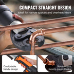 Pipe Crimping Tool 18V Electric Pro Press Tool for 1/2" 3/4" 1" Copper Pipes Press Tool Kit with 3 Jaws 2Pcs Batteries