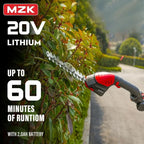 2-in-1 20V Pole Mini Hedge Trimmer & Grass Shear, 13ft Reach
