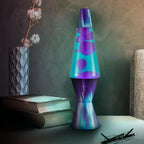 Classic Liquid Motion Lamp Purple Wax and Blue Liquid