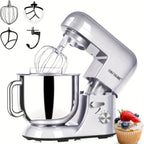 6 Speed Stand Mixer with 7 Quart Stainless Steel Mixing Bowl, Dough hook, Egg whisk