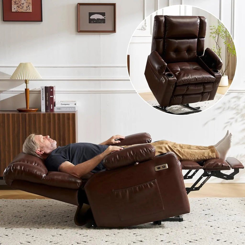 Dual Motor Power Lift Recliner Chair fFor Elderly