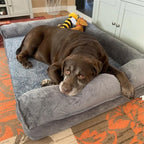 Extra Large Orthopedic Pet Mattress  with Removable Washable Cover Soft Sponge Foam
