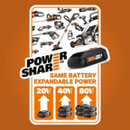 5.0Ah Autonomous Lawn Mower for 1/2 Acre Yard with Power Sharing Feature