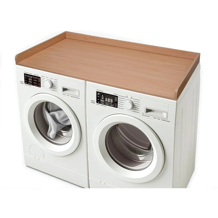 Wood Laundry Table Top Organizer for Washing Machine Dryer Set