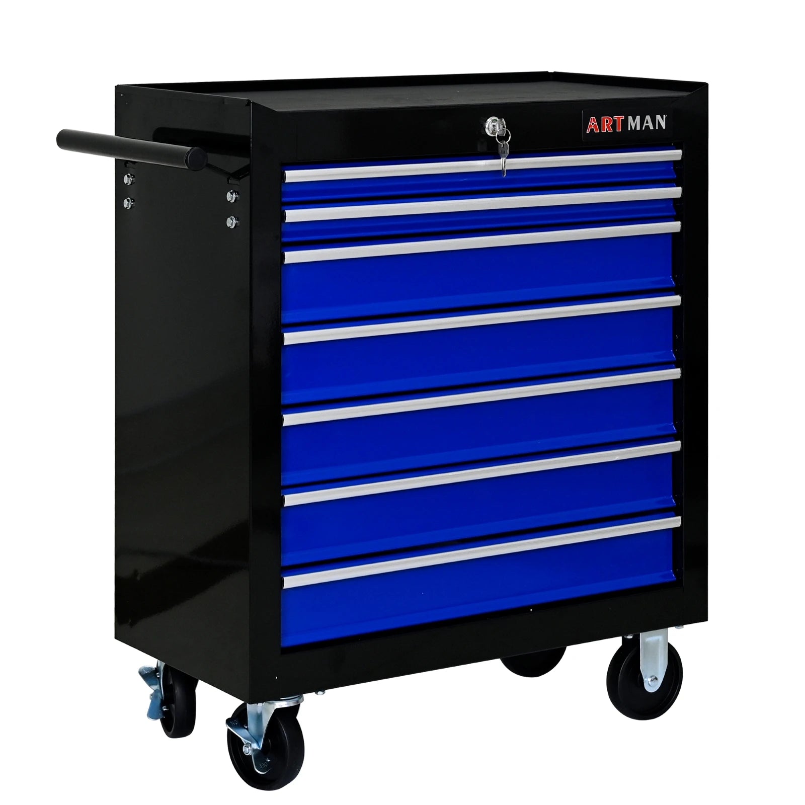 7 Drawer Rolling Tool Box with Key Lock