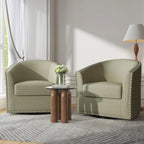 360° Swivel Barrel Accent Chairs Set of 2
