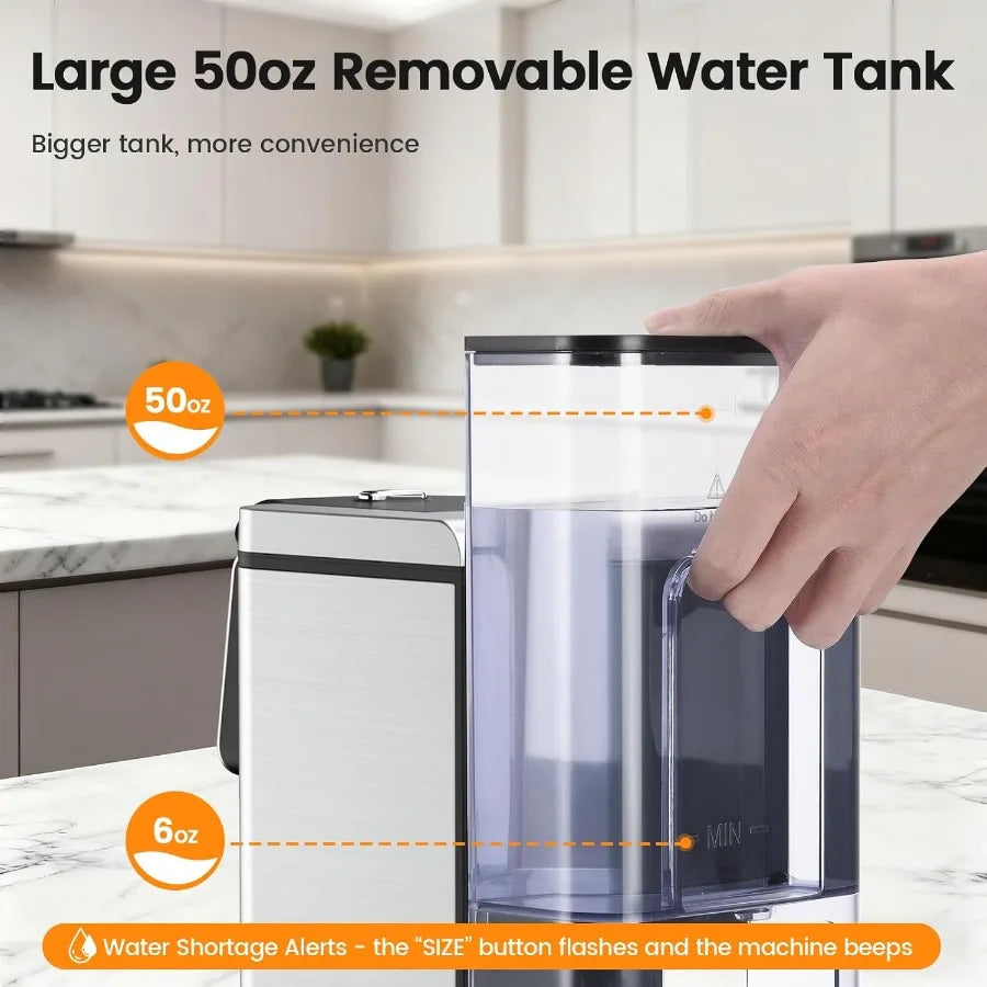 Single Serve Coffee Maker for K-Cup Pod and Grounds Hot and Iced Coffee Maker with Strong Button Feature 6 to 14oz Brew Sizes