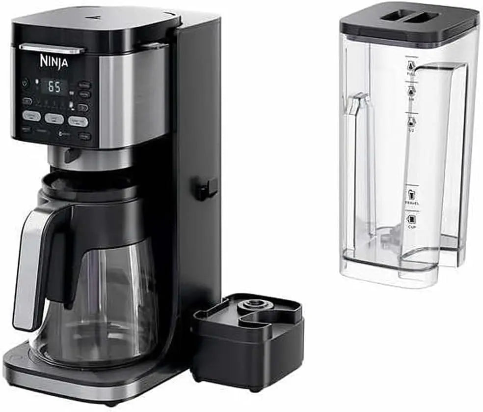 Dual Brew Hot Iced Coffee Maker Black Renewed Bundle