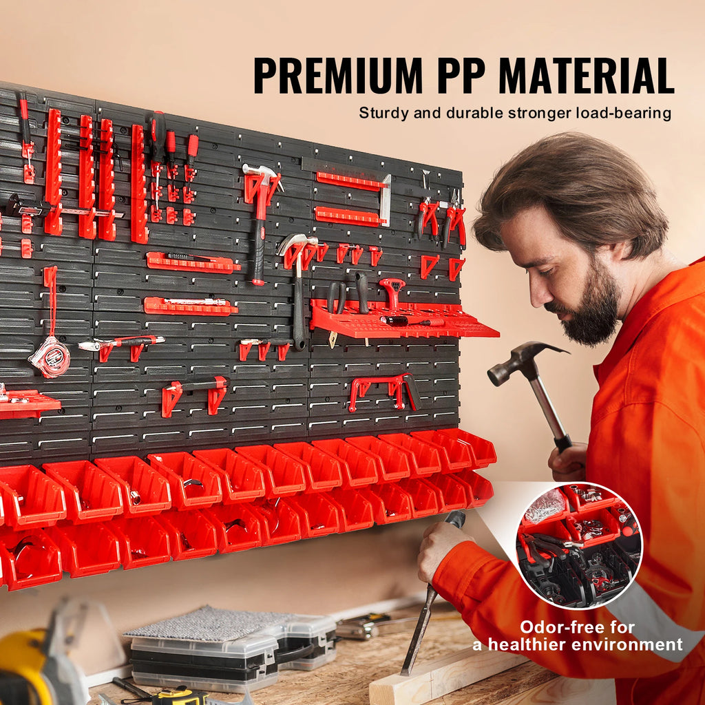30/48Bin Parts Rack Organizer with Wall Panels