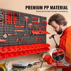 30/48Bin Parts Rack Organizer with Wall Panels