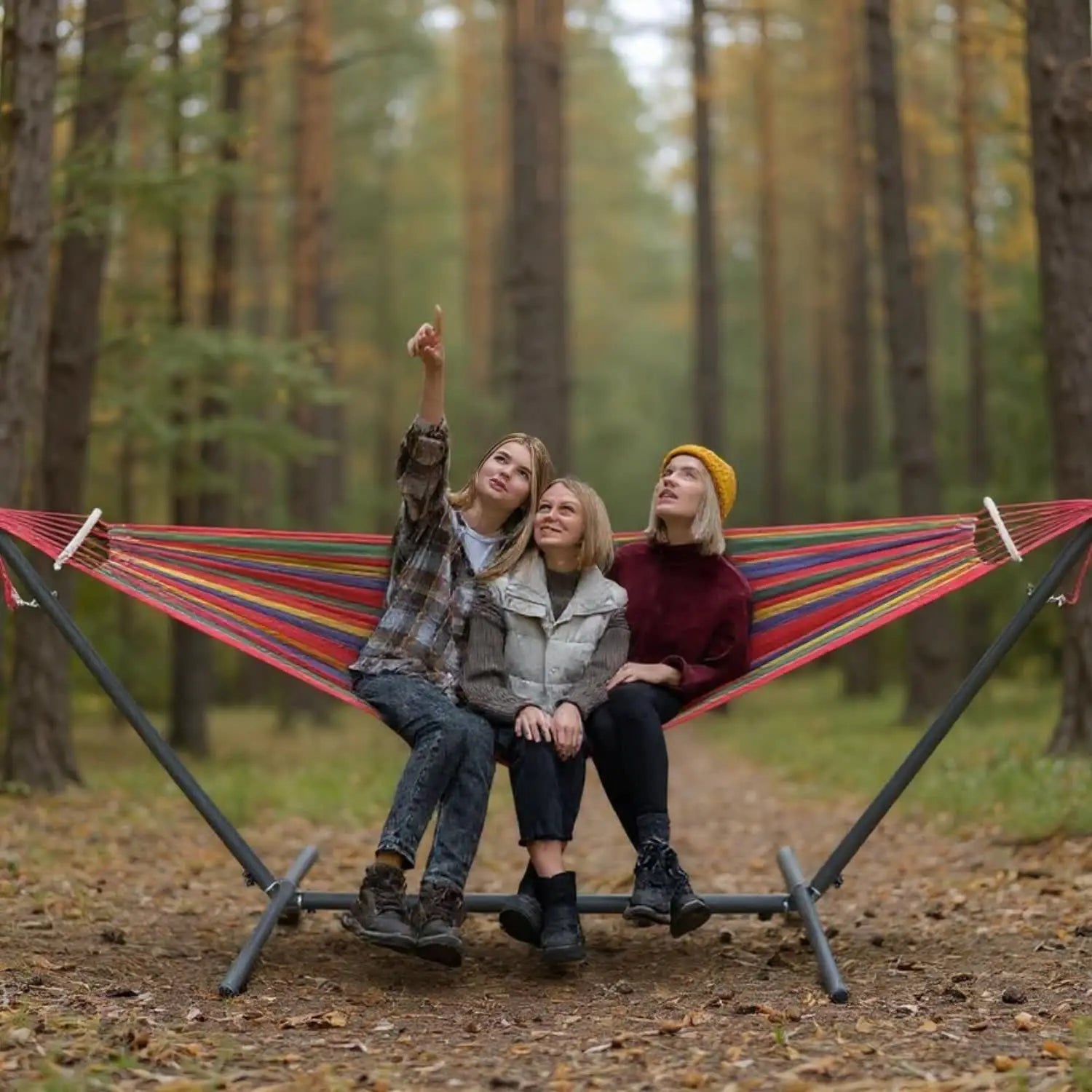 Adjustable Stand Hammock - 600lb Capacity Stylish Hammock Bed with Storage Bag for Outdoor Relaxation