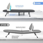 Small Ironing Board, Foldable Table Top Ompact Portable Mini Ironing Board w/Iron Rest, Set for Dorm Rooms, RVs, Travel