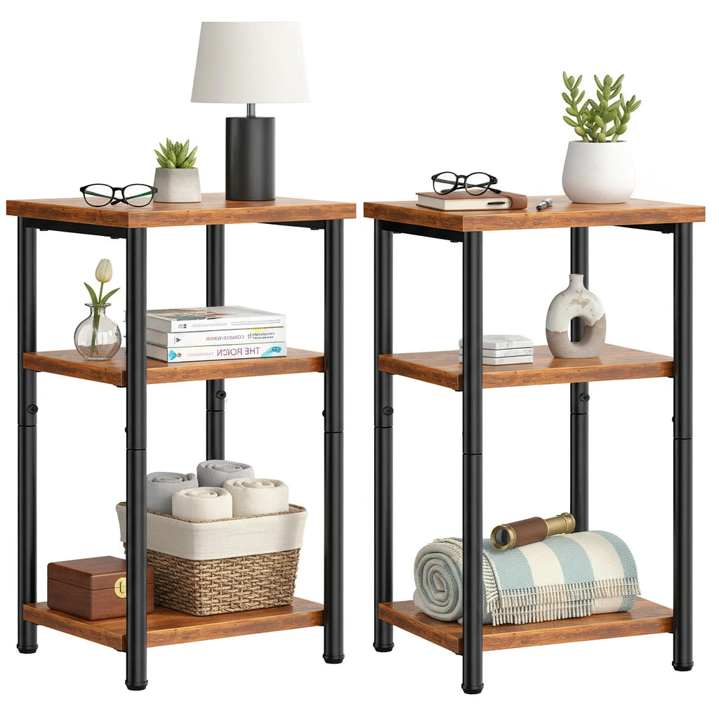 3 Tier End Table Set of 2