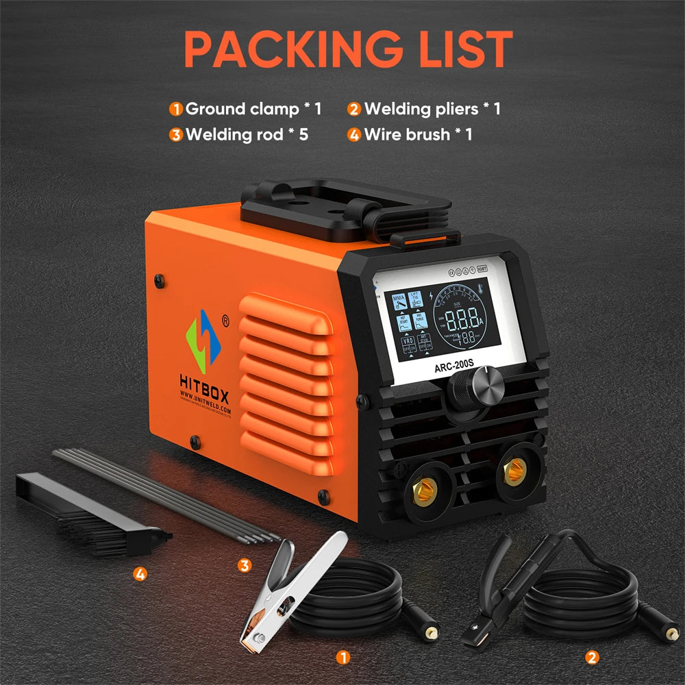 Welding Machine 2 in 1 ARC MMA LIFT TIG MINI IGBT Inverter LED Digital Display Portable Home Welder 220V 10-200A