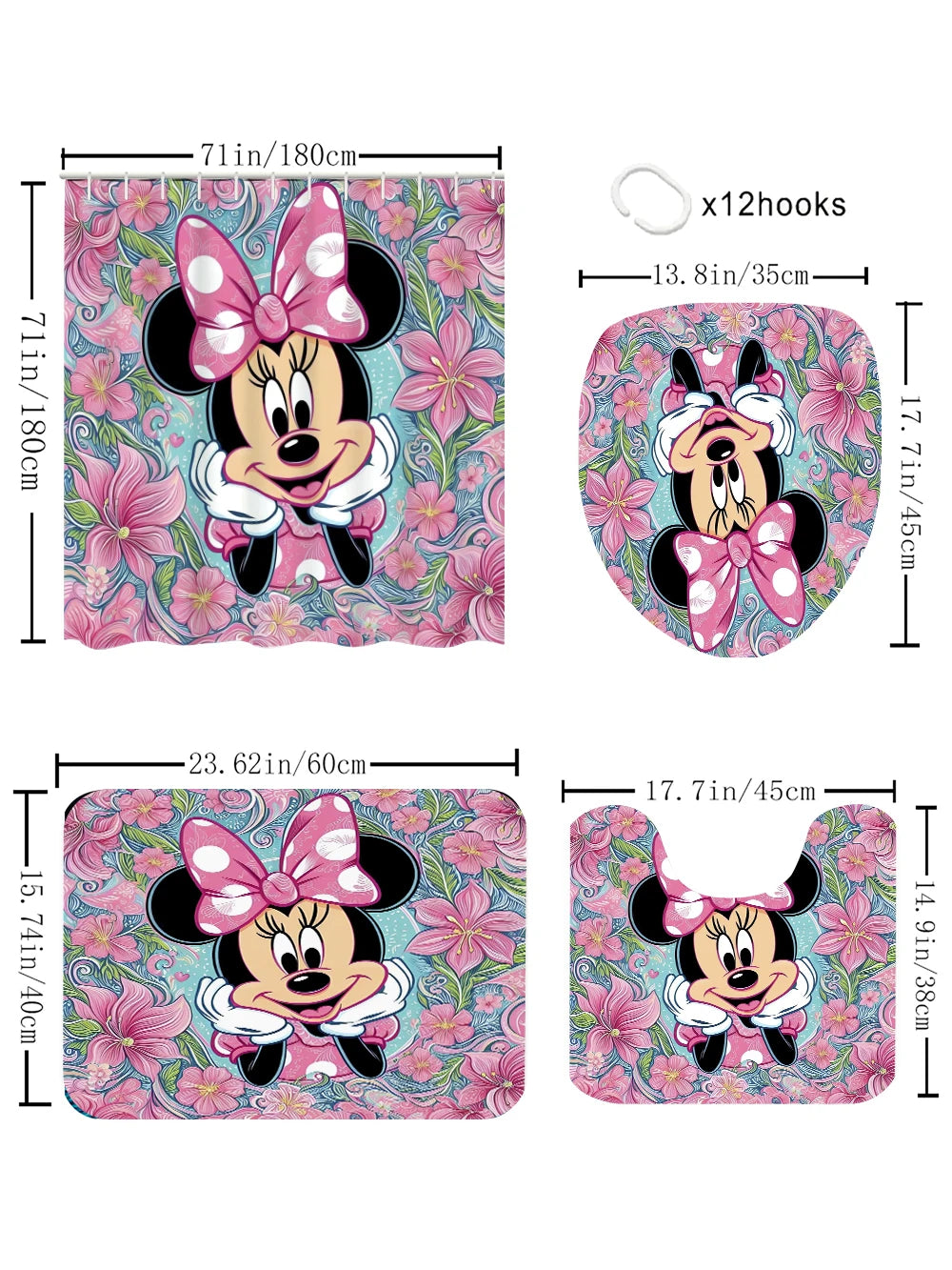 Disney Mickey Mouse Bathroom Four-piece Set