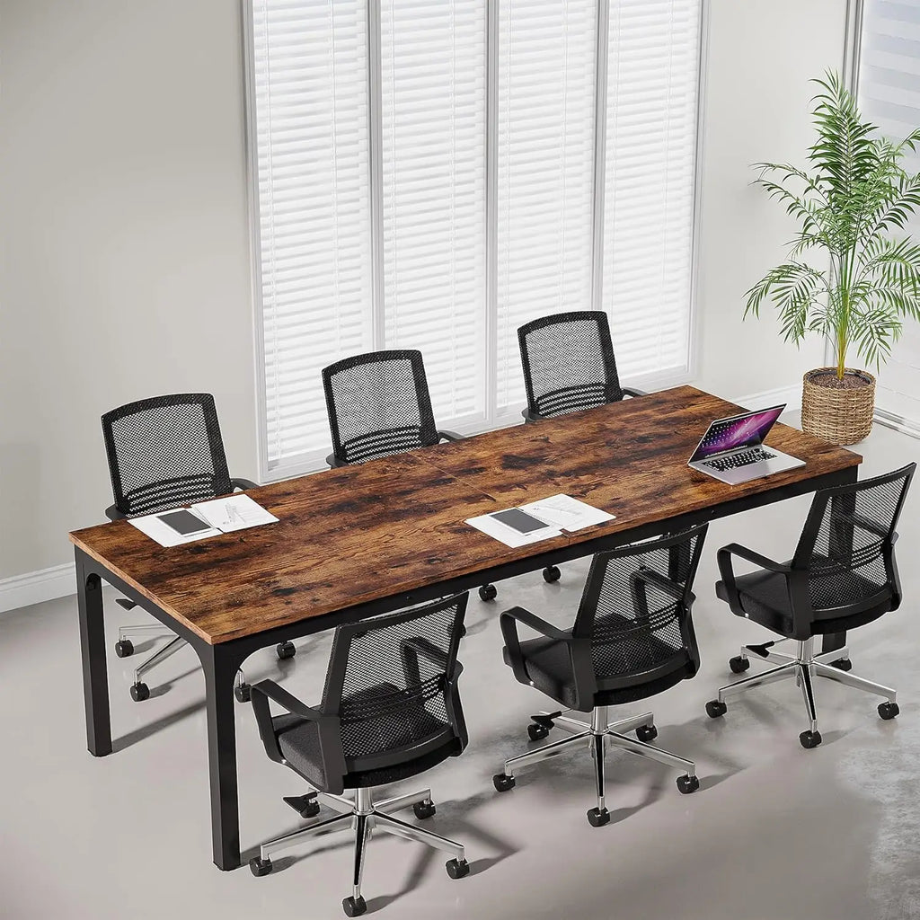 78.74" W x 27.56" D Large Office Conference Table