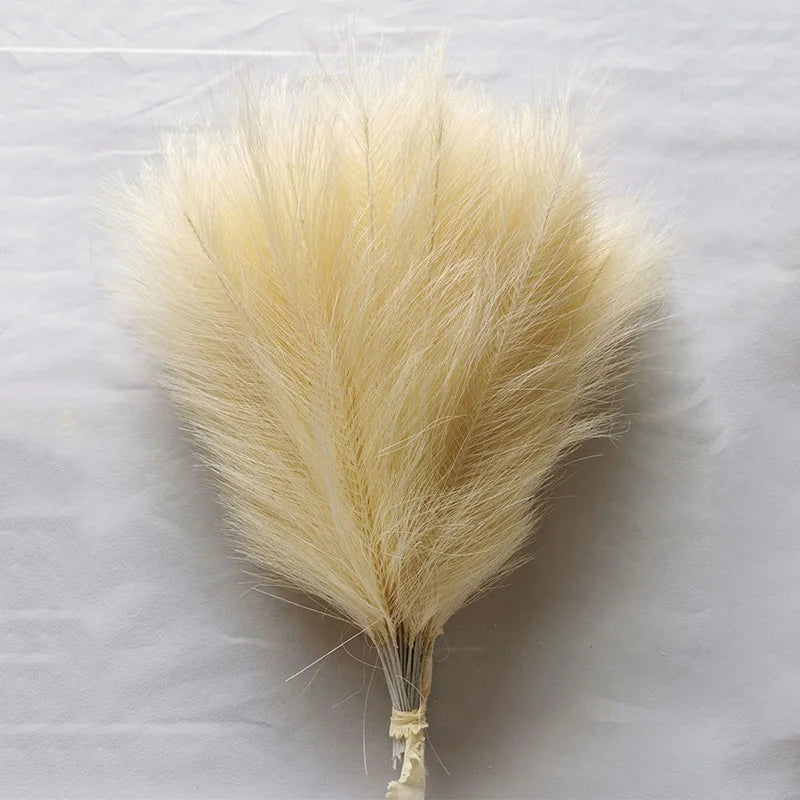 10/30 Pcs Artificial Pampas Grass Fluffy Reed Bouquet  Wedding Decoration Table Flower Arrangement