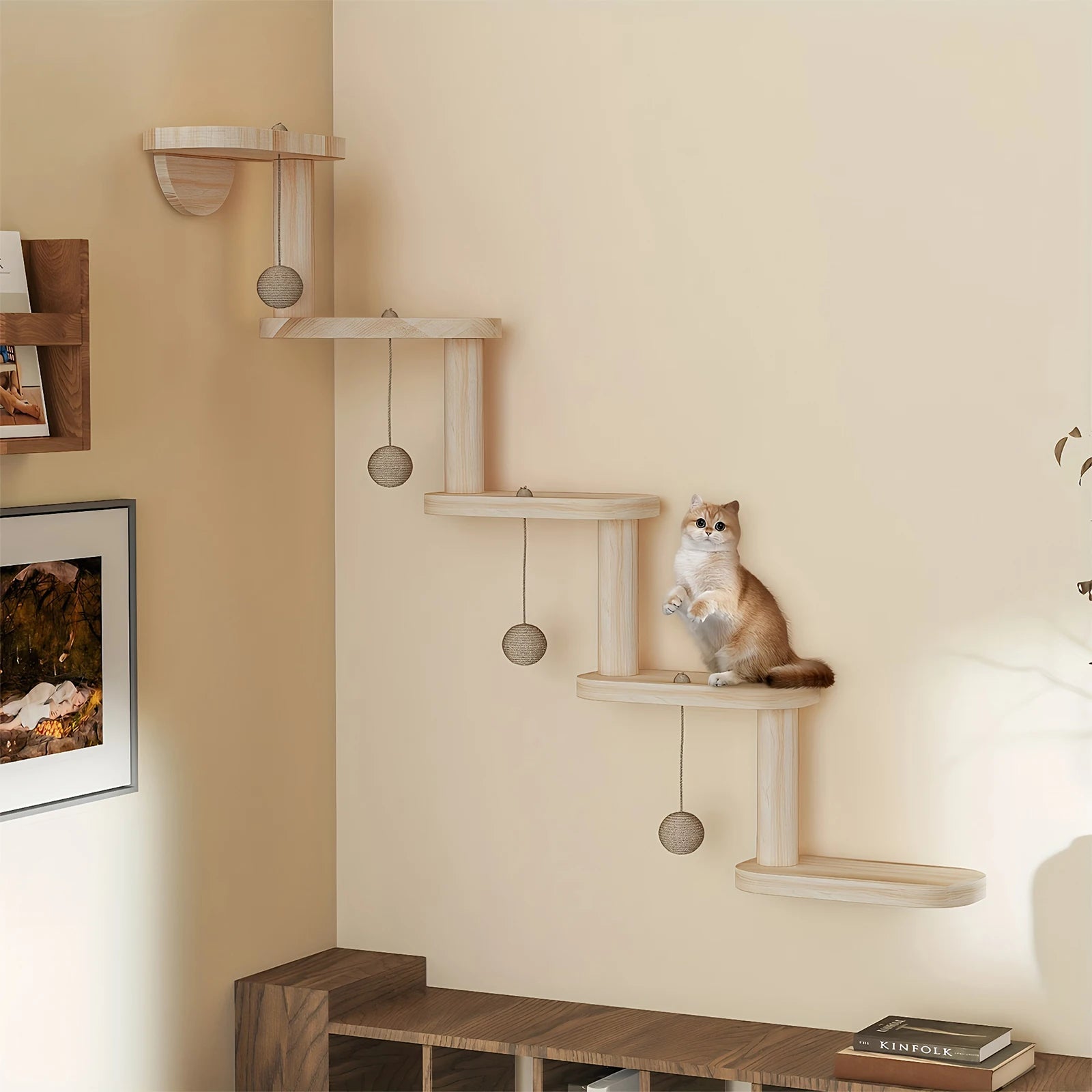 5 Step Cat Climbing Shelves for Sleeping, Playing, Climbing