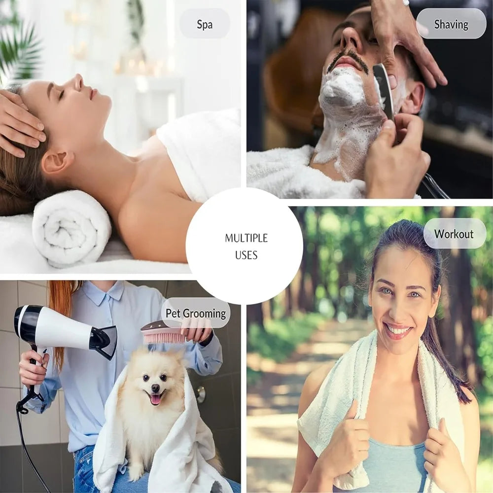 Bulk White Bath Towels 12 Pack, Lightweight Easy Care 22x44 Inches