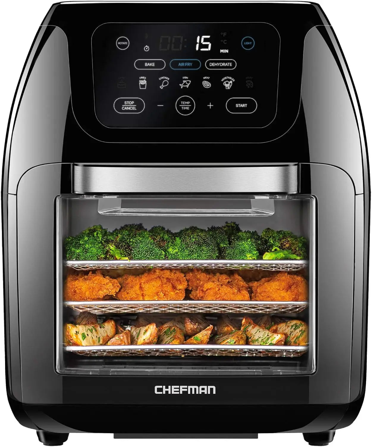 Multifunctional Digital Air Fryer+ Rotisserie, Dehydrator, Convection Oven