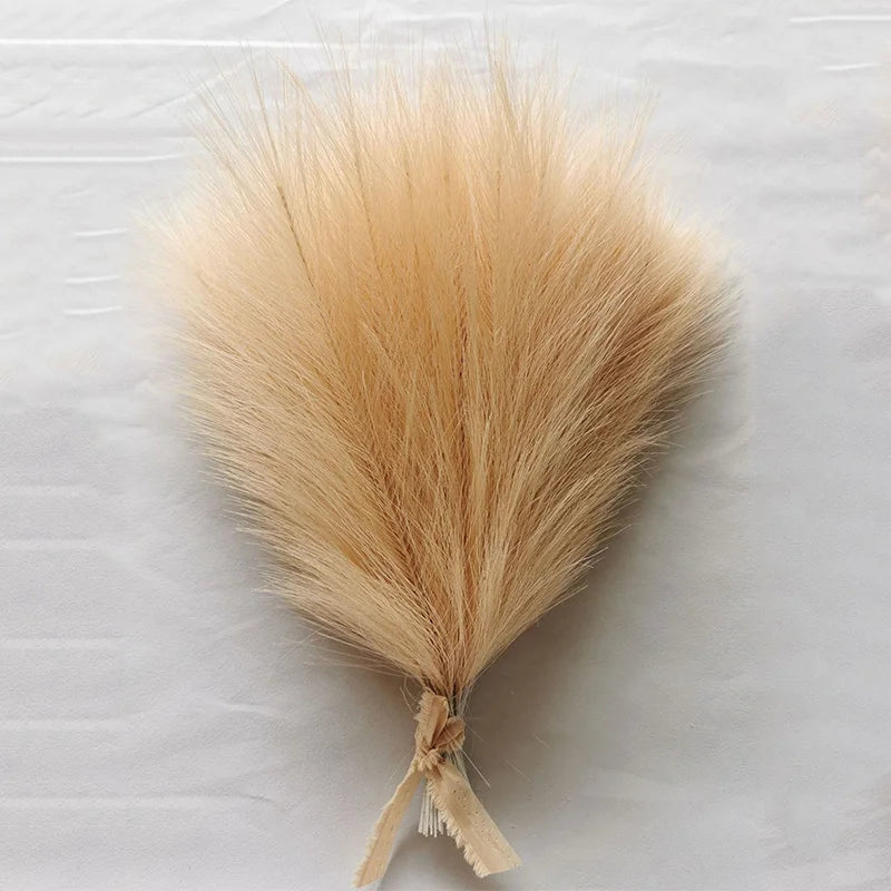 10/30 Pcs Artificial Pampas Grass Fluffy Reed Bouquet  Wedding Decoration Table Flower Arrangement