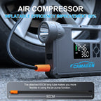 5 in 1 Car Jump Starter with air Compressor Portable Flashlight