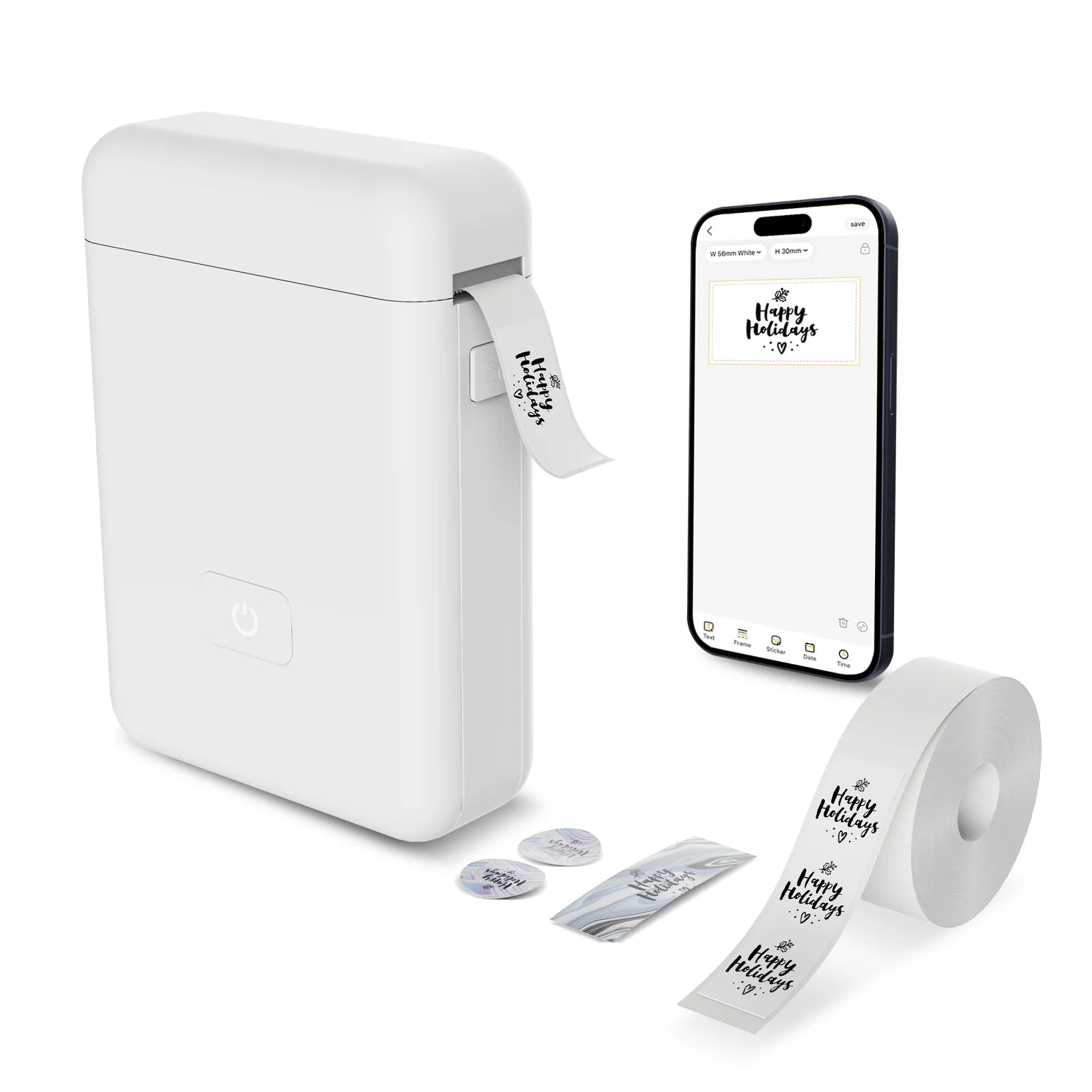 Label Maker Machine with Self-adhesive Sticker for School Home Office Organization