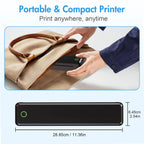 Portable Wireless Inkless Thermal A4 Label Maker US Letter/A4/A5/B5 Android iOS Phone & Laptop For Travel Office School